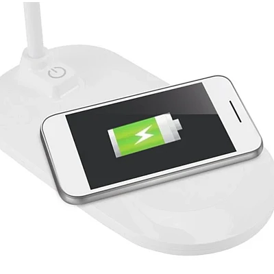 Lampa LED de birou cu functie de incarcare wireless pentru telefoane Lampa LED de birou cu functie de incarcare wireless pentru telefoane