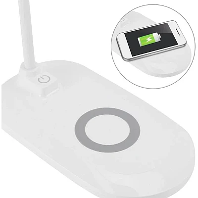 Lampa LED de birou cu functie de incarcare wireless pentru telefoane Lampa LED de birou cu functie de incarcare wireless pentru telefoane