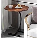 Masuta de cafea tip floare cu picior pentru canapea sau pat culoare maro Masuta de cafea tip floare cu picior pentru canapea sau pat culoare maro