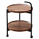 Masa rotunda de cafea pentru living cu roti design nordic 40 x 40 x 65cm Masa rotunda de cafea pentru living cu roti design nordic 40 x 40 x 65cm