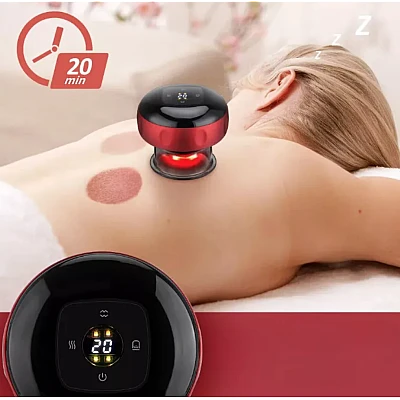 Aparat vacuum electric Terapie prin ventuze masaj si incalzire 2 niveluri de presiune Aparat vacuum electric Terapie prin ventuze masaj si incalzire 2 niveluri de presiune