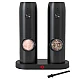 Set 2 rasnite electrice sare si piper stand incarcare USB Set 2 rasnite electrice sare si piper stand incarcare USB