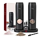 Set 2 rasnite electrice sare si piper stand incarcare USB Set 2 rasnite electrice sare si piper stand incarcare USB