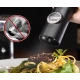 Set 2 rasnite electrice sare si piper stand incarcare USB