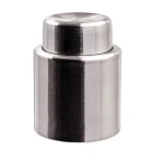 Set 2 bucati DOP cu buton pentru sticla de vin din metal