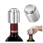 Set 2 bucati DOP cu buton pentru sticla de vin din metal Set 2 bucati DOP cu buton pentru sticla de vin din metal