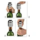 Set 2 bucati DOP cu buton pentru sticla de vin din metal Set 2 bucati DOP cu buton pentru sticla de vin din metal