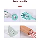 Set 12 ustensile de bucatarie Lemn/Silicon Roz