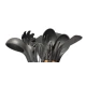 Set 12 ustensile de bucatarie Lemn/Silicon Gri Inchis