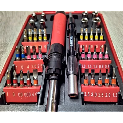Set Surulenita profesionala de Precizie Parkside cu 40 Piese Set Surulenita profesionala de Precizie Parkside cu 40 Piese