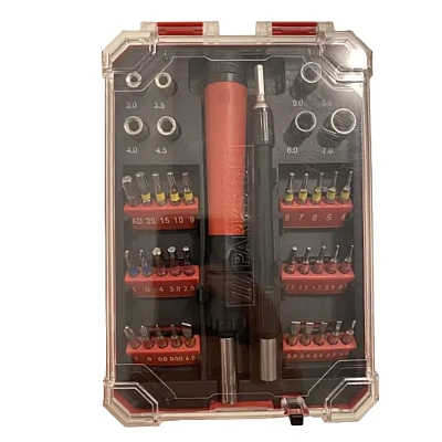 Set Surulenita profesionala de Precizie Parkside cu 40 Piese Set Surulenita profesionala de Precizie Parkside cu 40 Piese