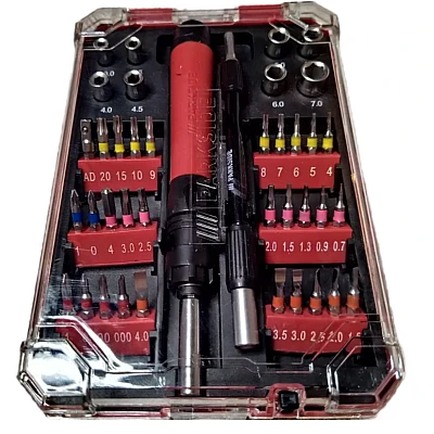 Set Surulenita profesionala de Precizie Parkside cu 40 Piese Set Surulenita profesionala de Precizie Parkside cu 40 Piese
