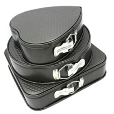 Set 3 tavi de prajituri cu baza detasabila si forme diferite 24/26/28 CM Set 3 tavi de prajituri cu baza detasabila si forme diferite 24/26/28 CM