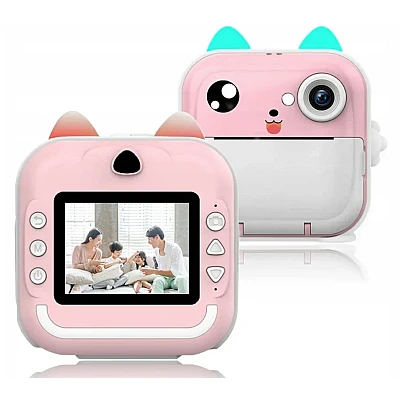 Aparat foto instant copii 10 role 48px FULL HD 5 jocuri player muzical Aparat foto instant copii 10 role 48px FULL HD 5 jocuri player muzical