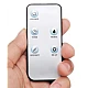 Aparat de masaj pentru picioare Shiatsu 3 trepte intensitate telecomanda 40 W alb/albastru