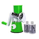 Razatoare cu manivela si 3 accesorii de ras Verde/Alb 11 x 6 x 23 cm