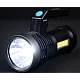 Lanterna de mana cu LED Q LED556 cu 1000 lumeni acumulator integrat lumina laterala COB negru Lanterna de mana cu LED Q LED556 cu 1000 lumeni acumulator integrat lumina laterala COB negru