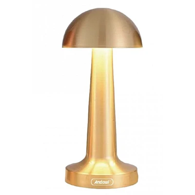 Lampa de birou portabila Gold ciupercuta Q TL142 Andowl Lampa de birou portabila Gold ciupercuta Q TL142 Andowl