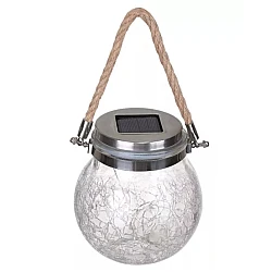 Lampa Solara LED tip borcan Q TL60 lumina colorata si maner