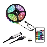 Kit Banda Led RGB cu USB lungime 2M telecomanda pentru TV PC Auto Casa Iluminat decorativ Q DT20