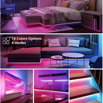 Kit Banda Led RGB cu USB lungime 2M telecomanda pentru TV PC Auto Casa Iluminat decorativ Q DT20 Kit Banda Led RGB cu USB lungime 2M telecomanda pentru TV PC Auto Casa Iluminat decorativ Q DT20