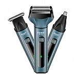 Aparat de ras electric ajustare faciala 2 lame KM 1433 incarcare USB