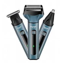 Aparat de ras electric ajustare faciala 2 lame KM 1433 incarcare USB