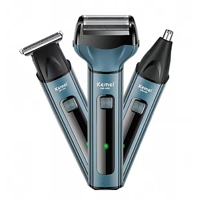 Aparat de ras electric ajustare faciala 2 lame KM 1433 incarcare USB Aparat de ras electric ajustare faciala 2 lame KM 1433 incarcare USB