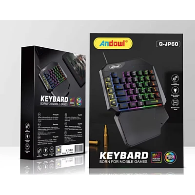 Mini Tastatura Gaming cu iluminare RGB Q JP60 Mini Tastatura Gaming cu iluminare RGB Q JP60