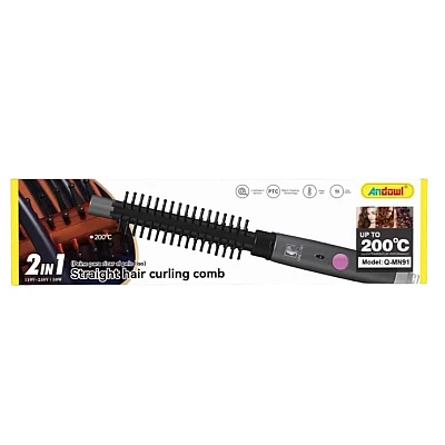 Perie Electrica de indreptat parul si ondulat pentru volum 2 in 1 Q MN91 Perie Electrica de indreptat parul si ondulat pentru volum 2 in 1 Q MN91