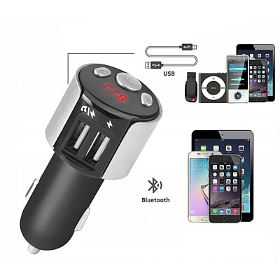 Transmitator FM auto cu USB Q AX10 Transmitator FM auto cu USB Q AX10