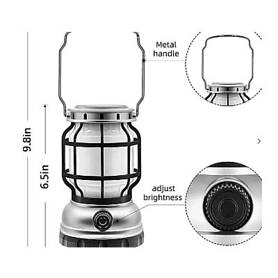 Felinar solar retro portabil Andowl Q LED1990 Felinar solar retro portabil Andowl Q LED1990