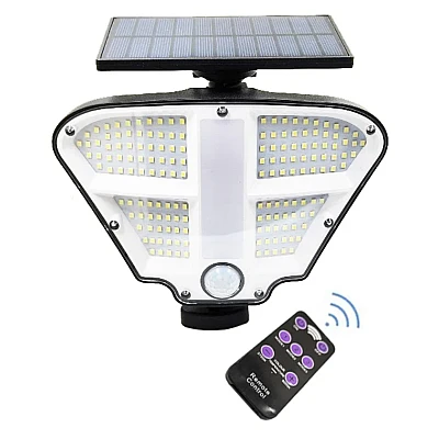 UB Lampa solara de perete ZB160 15 cu senzor de miscare si telecomanda UB Lampa solara de perete ZB160 15 cu senzor de miscare si telecomanda