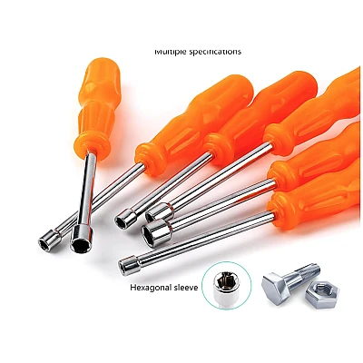 Set 7 surubelnite cu maner plastic si cap tubulara de la 5 la 11 mm Set 7 surubelnite cu maner plastic si cap tubulara de la 5 la 11 mm