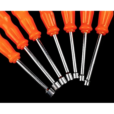 Set 7 surubelnite cu maner plastic si cap tubulara de la 5 la 11 mm Set 7 surubelnite cu maner plastic si cap tubulara de la 5 la 11 mm
