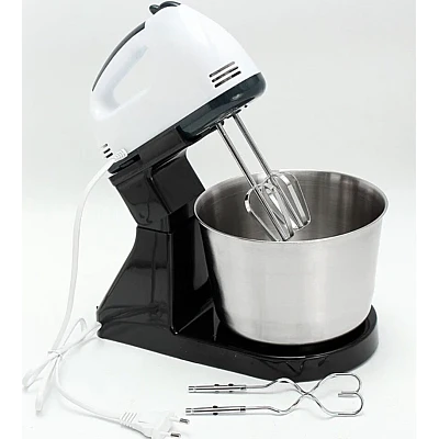 Mixer cu bol din inox putere 350 W 2L inox 7 trepte de Viteze Mixer cu bol din inox putere 350 W 2L inox 7 trepte de Viteze