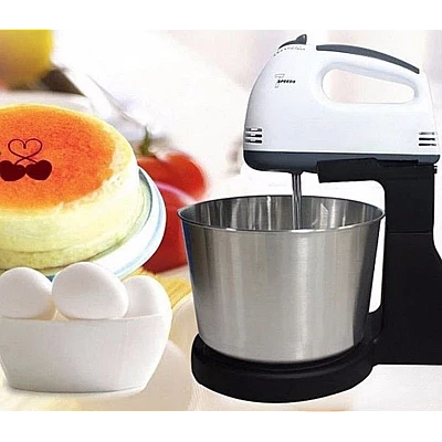 Mixer cu bol din inox putere 350 W 2L inox 7 trepte de Viteze Mixer cu bol din inox putere 350 W 2L inox 7 trepte de Viteze