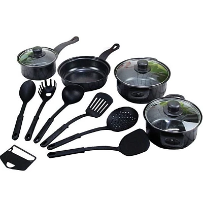Set oale si ustensile 13 piese editie black Set oale si ustensile 13 piese editie black
