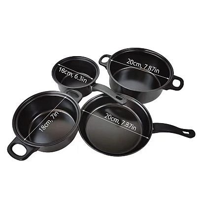 Set oale si ustensile 13 piese editie black Set oale si ustensile 13 piese editie black