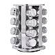 Set 16 recipiente condimente Alimar cu suport rotativ inox Set 16 recipiente condimente Alimar cu suport rotativ inox