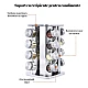 Set 16 recipiente condimente Alimar cu suport rotativ inox