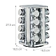 Set 16 recipiente condimente Alimar cu suport rotativ inox Set 16 recipiente condimente Alimar cu suport rotativ inox