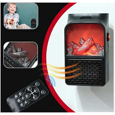 Aeroterma portabila Flame Heater 900 W 2 niveluri temperatura display digital Aeroterma portabila Flame Heater 900 W 2 niveluri temperatura display digital