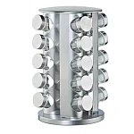 Set 20 recipiente condimente cu suport rotativ inox