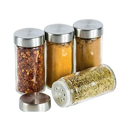 Set 20 recipiente condimente cu suport rotativ inox Set 20 recipiente condimente cu suport rotativ inox