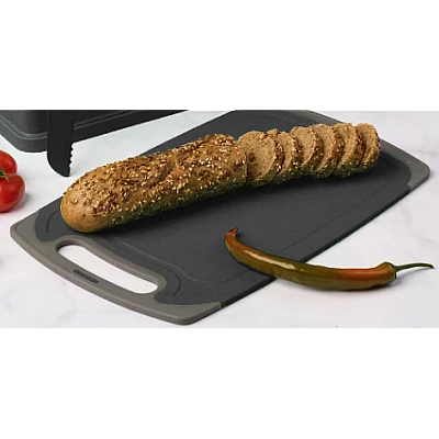 Set de 19 piese ustensile de bucatarie cu tocator si suport depozitare inclus NEGRE Set de 19 piese ustensile de bucatarie cu tocator si suport depozitare inclus NEGRE