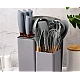 Set de 19 piese ustensile de bucatarie cu tocator si suport depozitare inclus GRI Set de 19 piese ustensile de bucatarie cu tocator si suport depozitare inclus GRI