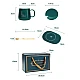 Set cadou cana ceramica baza incalzitor cu inductie incarcare USB suport cu incalzire smart VERDE Set cadou cana ceramica baza incalzitor cu inductie incarcare USB suport cu incalzire smart VERDE