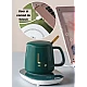 Set cadou cana ceramica baza incalzitor cu inductie incarcare USB suport cu incalzire smart VERDE Set cadou cana ceramica baza incalzitor cu inductie incarcare USB suport cu incalzire smart VERDE
