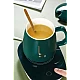 Set cadou cana ceramica baza incalzitor cu inductie incarcare USB suport cu incalzire smart VERDE Set cadou cana ceramica baza incalzitor cu inductie incarcare USB suport cu incalzire smart VERDE